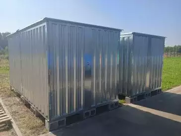 Два хозблока для строительных материалов в цинковом цвете в парк "Патриот" Одинцовский р-н, МО