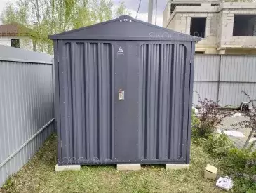 Секционный хозблок для вещей в графитовом цвете в пос. Пестово, г.о. Мытищи, МО