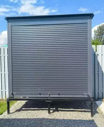 Эстетика и функциональность: дровница SKOGGY в благородном графите в деревню Гаврилово